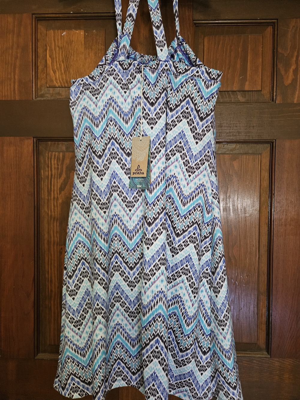Prana Blue Chevron Strappy Sundress - Picture 2 of 3
